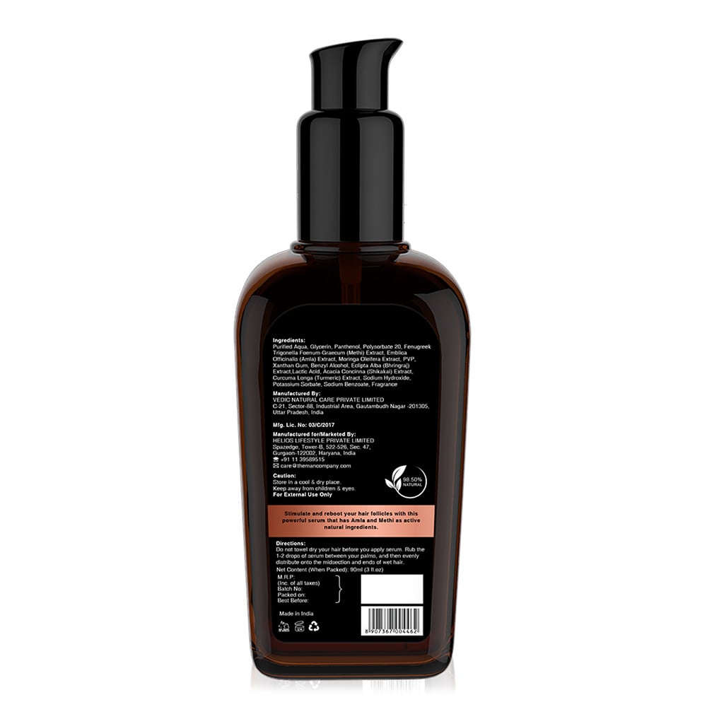 Back - The Man Company Anti Hair Fall Serum Fenugreek and Moringa,  90 ml  for All Skin Types 