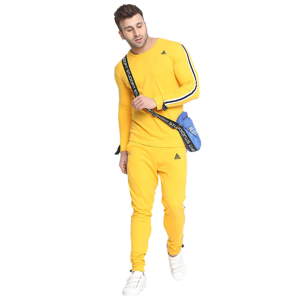 5 - Aesthetic Bodies Sweat Shirt,  Yellow  Medium 