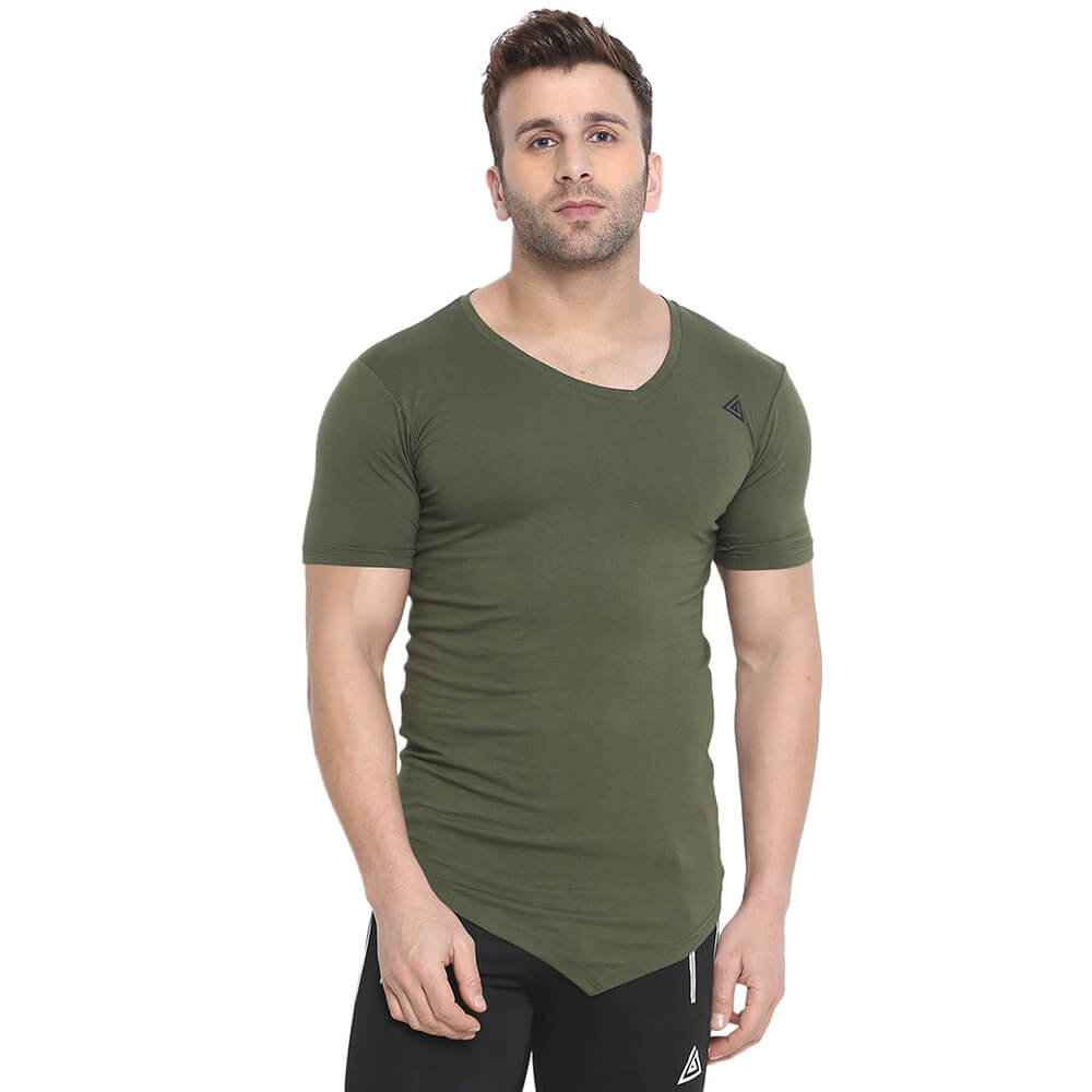 1 - Aesthetic Bodies Men's Body Linch Tee,  Olive Green  XL 