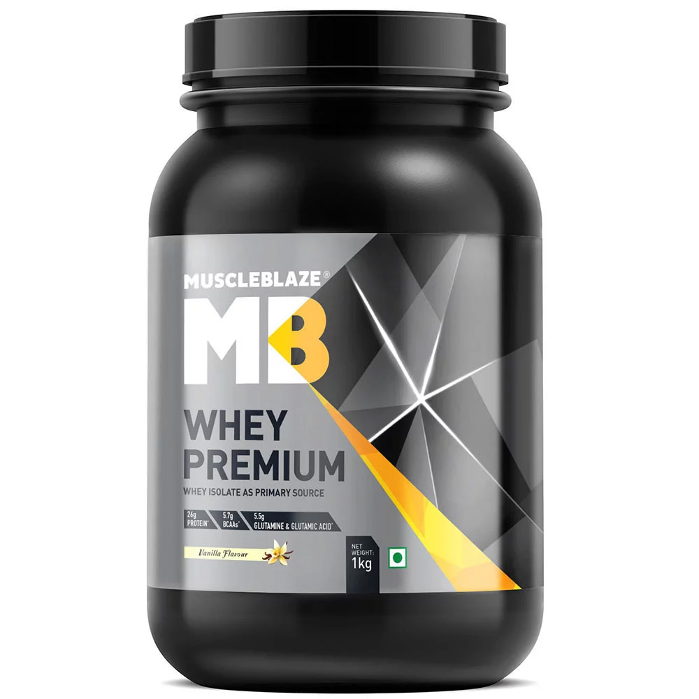 MuscleBlaze Whey Premium OP,  2.2 lb  Vanilla 