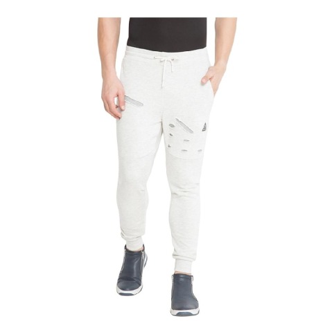 1 - Aesthetic Bodies Men's Jogger Series Pants, White Medium