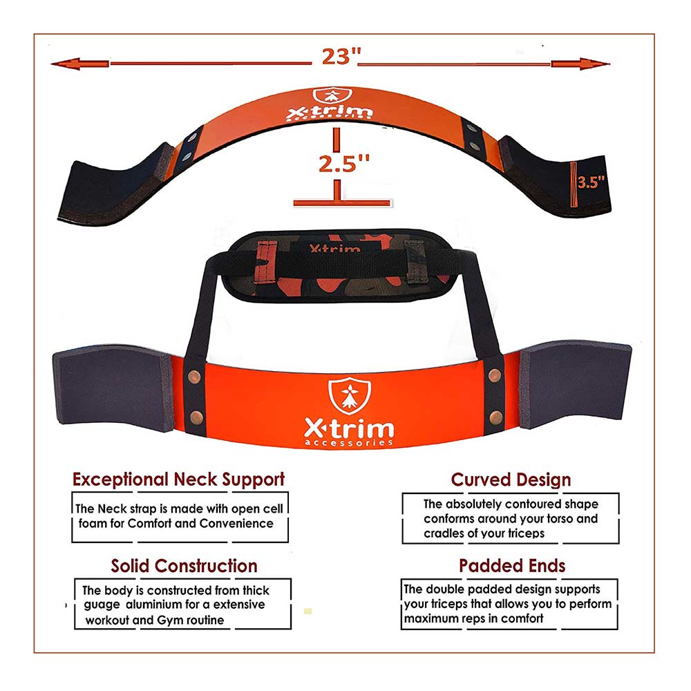 1 - Xtrim Arm Blaster Heavy Duty Thick Gauge Aluminum,  Free Size  Orange 