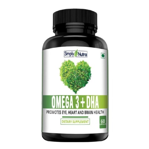 1 - Simply Nutra Omega 3 + DHA,  60 capsules 