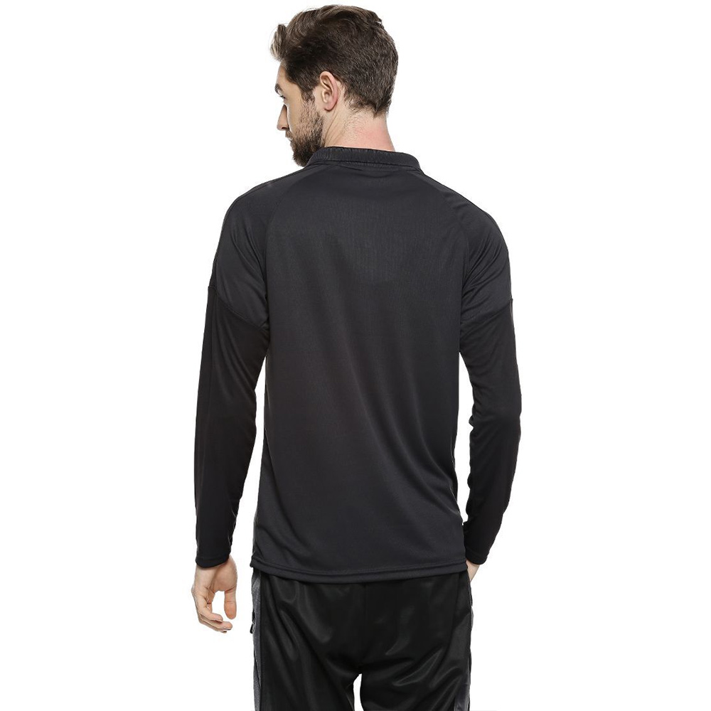 2 - Campus Sutra Graphic Print Men Polo Neck T Shirt,  Black & White  Large 
