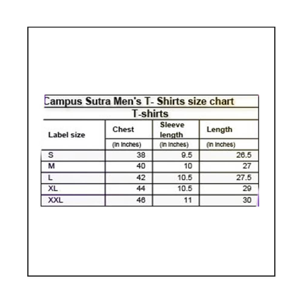 4 - Campus Sutra Graphic Print Men Mandarin Collar T Shirt,  Sea Blue  Large 