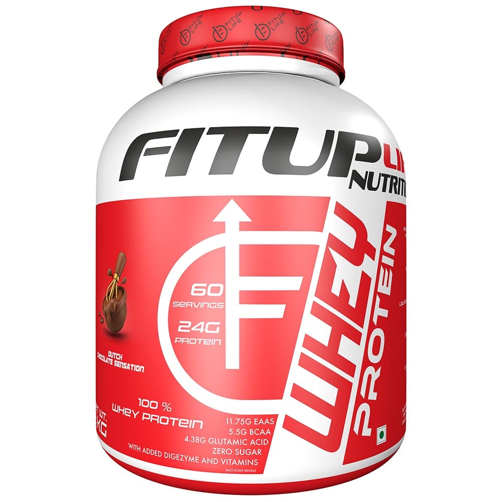 1 - Fitup Life Whey Protein,  4.4 lb  Dutch Chocolate Sensation 