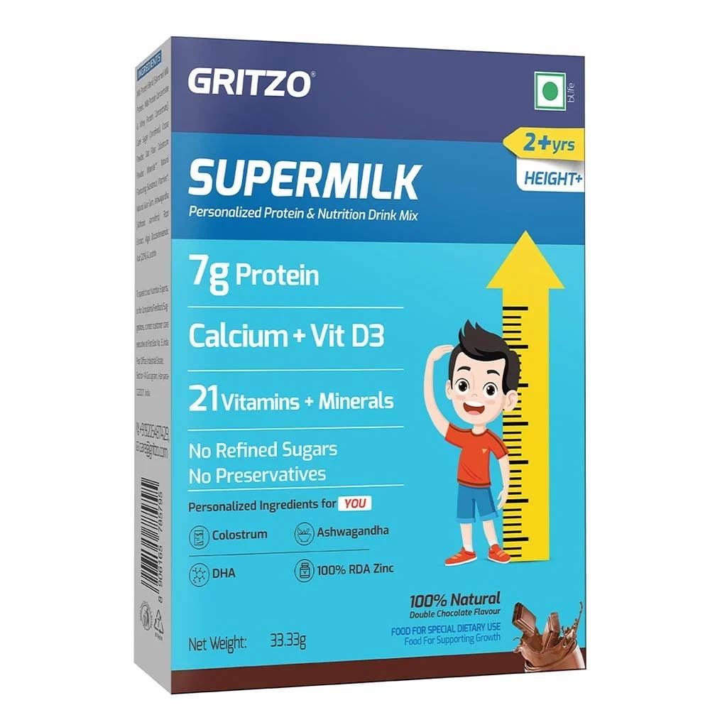 1 - Supermilk Height+ for Boy/Girl Trial Pack,  33.33 g  Double Chocolate 