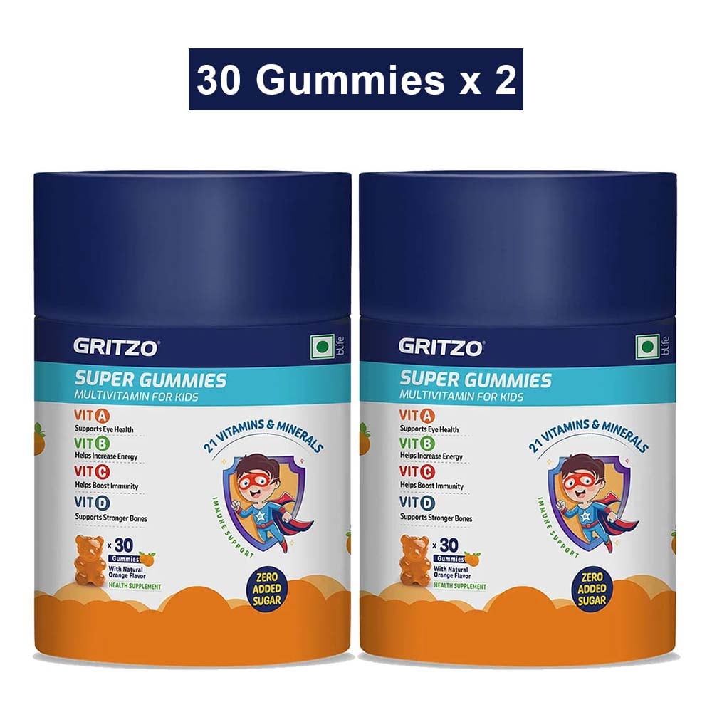 Super Gummies Multivitamin for 2-6 Yr Kids Orange - 60 Gummies