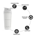 4 - TrueBasics Steel Pro Shaker,  True White  700 ml 