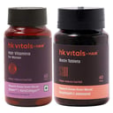HK Vitals Hair Vitamins for Women and Biotin 60 tabs Combo