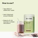 7 - HK Vitals Protein for Women,  1.1 lb  Chocolate, 100% VEG