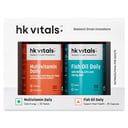 2 - HK Vitals Assorted Multivitamin - Fish Oil (30N tabs+ 30N Softgel caps),  2 Piece(s)/Pack
