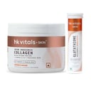 Skin Radiance Collagen 100 g & Glutathione Effervescent Orange 15 Tabs Combo