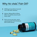 7 - HK Vitals Fish Oil 1000mg with 180mg EPA and 120mg DHA,  60 capsules
