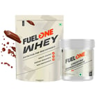 Fuel One Whey Protein 1 kg Chocolate & Creatine Monohydrate Unflavoured 100g Combo