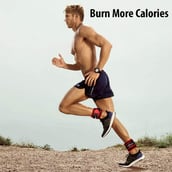 2 - Fitsy Ankle Weights,  Red & Black  1 kg 