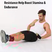 4 - Fitsy Ankle Weights,  Red & Black  1 kg 