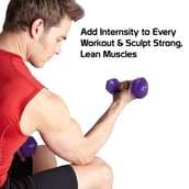 3 - Fitsy Vinyl Dumbles,  Purple  1 kg 