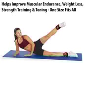 3 - Fitsy Ankle Weights,  Red & Black  2 kg 