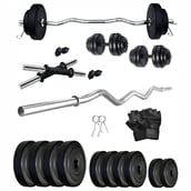 Fitmax PVC 20KG COMBO 4 WB SL Home Gym Kit