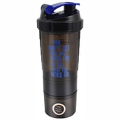 Greenbee Protein Shaker,  Black Blue (Pill Keeper)  500 ml 