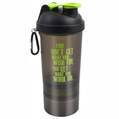 Greenbee Protein Shaker,  Black Green  500 ml 