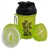 1 - Greenbee Protein Shaker, Green 500 ml