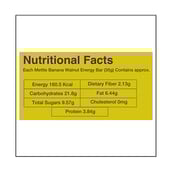 nutrition - Mettle Energy Bar, 6 Piece(s)/Pack Banana Walnut