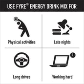 2 - Fyre Energy Drink Mix,  30 sachets/pack  Assorted 