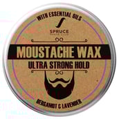 1 - Spruce Shave Club Moustache Wax Ultra Strong Hold, 50 g Bergamot & Lavender