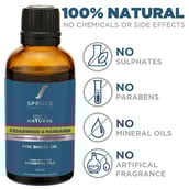 2 - Spruce Shave Club 100% Natural Pre Shave Oil, 50 ml Cedarwood & Mandarin