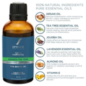 3 - Spruce Shave Club 100% Natural Pre Shave Oil, 50 ml Argan & Tea Tree Oil
