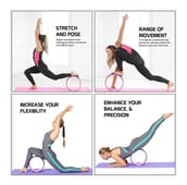 3 - Fitsy Yoga Wheel, Pink 13 in