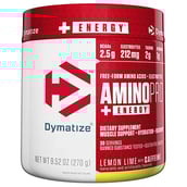 1 - Dymatize Amino Pro+Energy,  0.59 lb  30 Servings  Lemon Lime with Caffeine 