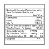 nutrition - La Nature's Calcium & Vitamin D3, 60 capsules Unflavoured