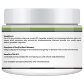 ingredients - INLIFE Activated Charcoal Face Scrub,  100 g  for All Skin Types 