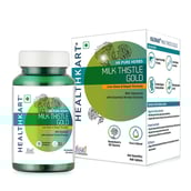 FrontBox - HealthKart Milk Thistle Gold with Dandelion, Kutki, Amla, Kasni, Punarnava and Licorice Extracts,  90 tablet(s) 