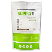 1 - Supply6 Premium Whey protein 80%,  2.2 lb  Belgian Chocolate 