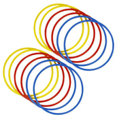 Fitsy Agility Training Ring (AR2416),  15 Inches 12 Piece  Multicolor 
