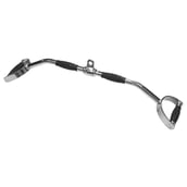 Fitsy Lat Pull Down Bar - 90cm, Silver and Black