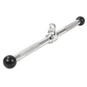 Fitsy Straight Press Down Chrome Bar (AR2300),  Silver and Black 