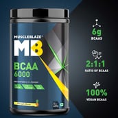FrontPoints - MuscleBlaze BCAA 6000,  0.88 lb  50 Servings  Pineapple 