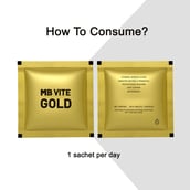 HowToConsume - MuscleBlaze Vite Gold,  25 sachets/pack  Unflavoured 