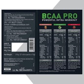 MuscleBlaze BCAA Pro, 21 sachets/pack 21 Servings Watermelon Fruit Splash & Green Apple