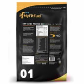 Back - MyFitFuel MFF Whey Protein 80,  4.4 lb  Café Mocha 