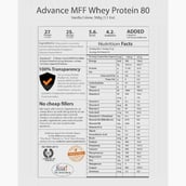 Supplement - MyFitFuel Advance MFF Whey Protein 80, 1.1 lb Vanilla Creme
