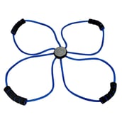 2 - Strauss Yoga Resistance Band, Black and Blue Free Size