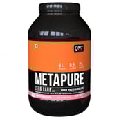 QNT Metapure Zero Carb Whey Protein Isolate, 2 lb Strawberry Banana