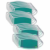 Ajeraa Anti Pollution Face Masks,  Green (Pack of 20) 