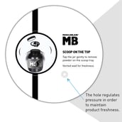 Scoop - MuscleBlaze Biozyme Whey Isolate,  2.2 lb  Ice Cream Chocolate 